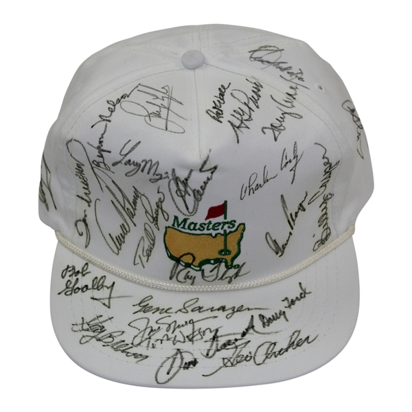 Masters Champions Multi-Signed Masters White Logo Hat - Charles Coody Collection JSA ALOA