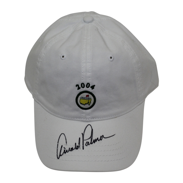 Arnold Palmer Signed 2004 Masters White Circle Logo Hat - Final Masters - Charles Coody Collection JSA ALOA