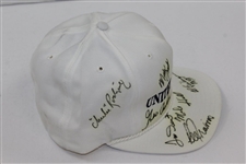 Multi-Signed 'United States' White Hat with Archer, Trevino, Gieberger, & more - Charles Coody Collection JSA ALOA