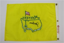 Jack Burke Signed Undated Masters Par-Aide Embroidered Flag - Charles Coody Collection JSA ALOA