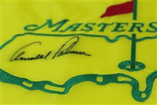 Arnold Palmer Signed Undated Masters Par-Aide Embroidered Flag - Charles Coody Collection JSA ALOA
