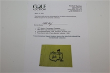 Trevor Immelman Signed Undated Masters Embroidered Flag - Charles Coody Collection JSA ALOA