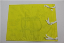 Undated Masters Champions Dinner Flag Signed by 31 with Nicklaus & Tiger Center - Charles Coody Collection JSA ALOA