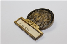 Charles Coody's 1968 US Open at Oak Hill Contestant Badge