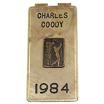 Charles Coodys Personal 1984 PGA Tour Money Clip/Badge