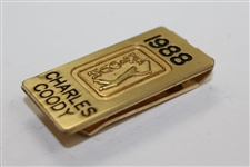 Charles Coody's Personal 1988 PGA Tour Money Clip/Badge