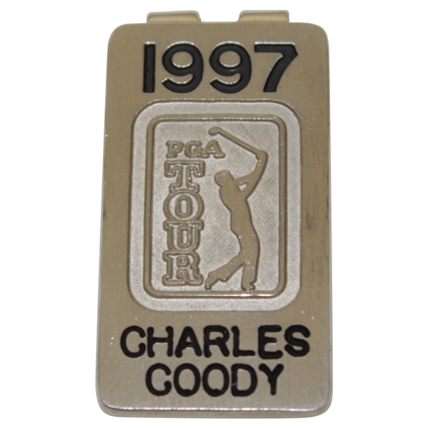 Charles Coodys Personal 1997 PGA Tour Money Clip/Badge