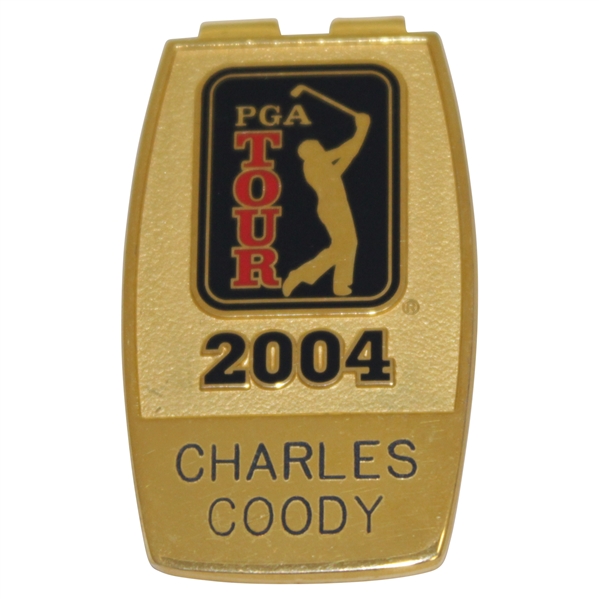 Charles Coodys Personal 2004 PGA Tour Money Clip/Badge