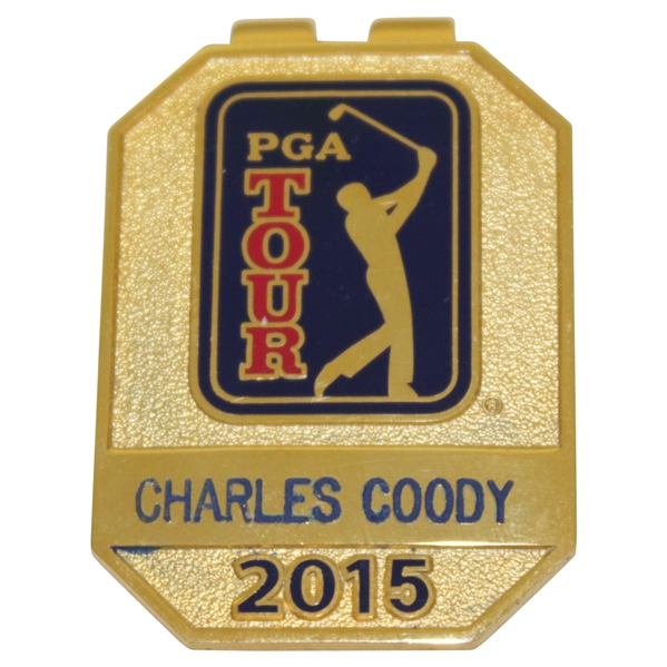 Charles Coodys Personal 2015 PGA Tour Money Clip/Badge