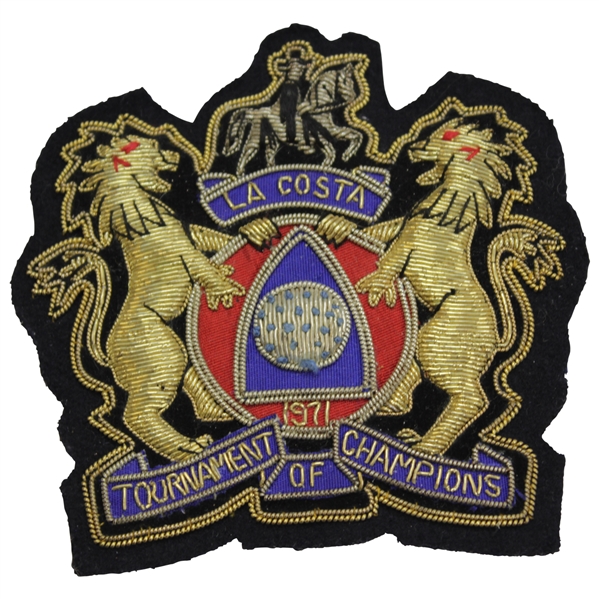 Charles Coodys 1971 La Costa Tournament of Champions Bullion Crest