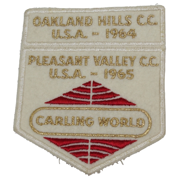 Charles Coodys Carling World Patch - Oakland Hills CC (1964) & Pleasant Valley CC (1965)
