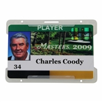 Charles Coodys 2009 Masters Tournament Player ID Badge