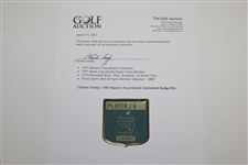 Charles Coody's 1987 Masters Tournament Contestant Badge #26