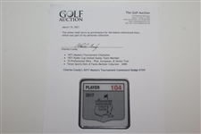 Charles Coody's 2017 Masters Tournament Contestant Badge #104