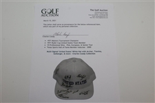 Multi-Signed 'United States' White Hat with Archer, Trevino, Gieberger, & more - Charles Coody Collection JSA ALOA