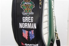 Greg Norman's Personal 2009 TaylorMade Season Opener Qantas Black/White/Green Full Size Golf Bag