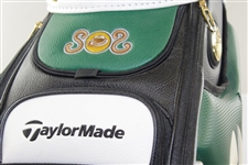 Greg Norman's Personal 2009 TaylorMade Season Opener Qantas Black/White/Green Full Size Golf Bag