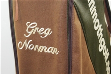Greg Norman's Personal Mammothgolf.com Shark.com Qantas Olive & Tan Full Size Golf Bag