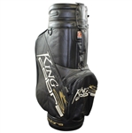 Greg Norman's Signed Personal King Cobra Black Full Size Golf Bag with Stiched Signature Attack Life JSA ALOA
