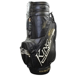 Greg Norman's Signed Personal King Cobra Black Full Size Golf Bag with Stiched Signature Attack Life JSA ALOA