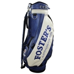 Greg Norman's Personal Burton Qantas Foster's Australian Beer Blue & White Full Size Golf Bag with Flags