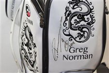 Greg Norman Signed Personal Artinn 'Greg Norman' Mission Hills Deluxe Full Size Golf Bag JSA ALOA