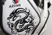 Greg Norman Signed Personal Artinn 'Greg Norman' Mission Hills Deluxe Full Size Golf Bag JSA ALOA