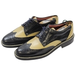 Greg Norman's Personal Used Tan & Black Wingtip RC Vero Cudio Golf Shoes - Made in Italy - Size 44
