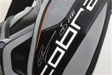 Greg Norman Signed Personal Cobra 'Greg Norman' King Grey & Black with Orange Line Full Size Golf Bag JSA ALOA