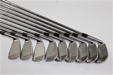 Greg Norman's Personal Used Set of TaylorMade Forged RAC Irons 2-PW
