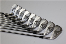 Greg Norman's Personal Used Set of TaylorMade Forged RAC Irons 2-PW
