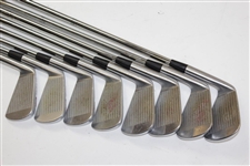 Greg Norman's Personal Used Set of Greg Norman Signature Forged Cobra Irons with Lead Tape 2-9
