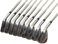 Greg Norman's Personal Used Set of MacGRegor MT Forged1025 Irons with Lead Tape 2-PW