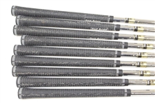 Greg Norman's Personal Used Set of MotoSpeed V-Foil GN Irons 2-PW