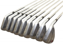 Greg Norman's Personal Used Set of MotoSpeed V-Foil GN Irons 2-PW