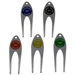 Charles Coodys Five 1969 Contestant Divot Tools - Westchester Classic, National Airlines Open, Atlanta Classic, Memphis Open, & Tucson Open
