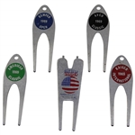 Charles Coodys Five 1969 Contestant Divot Tools - Kemper Open, AVCO Classic, American Classic, Kaiser Intl, & US Open at Champions GC