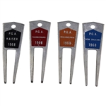 Charles Coodys Four 1968 Contestant Divot Tools - PGA Kaiser, PGA Thunderbird, PGA Philadelphia, & PGA New Orleans