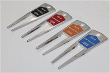 Charles Coody's Four 1968 Contestant Divot Tools - PGA Kaiser, PGA Thunderbird, PGA Philadelphia, & PGA New Orleans