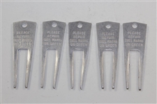 Charles Coody's Five 1968 Contestant Divot Tools - PGA Sahara, PGA American, Canadian Open, PGA Doral, & PGA Haig Scotch