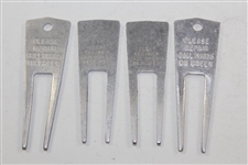 Charles Coody's Four 1967 Contestant Divot Tools - PGA Cajun, PGA Gr. Hartford, PGA Texas Open, & PGA Hawaii
