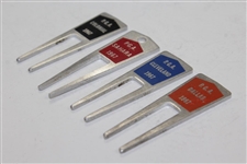 Charles Coody's Four 1967 Contestant Divot Tools - PGA Colonial, PGA Sahara, PGA Cleveland, & PGA Dallas