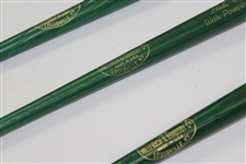 Three of Charles Coody's Personal H&B Miniature Louisville Slugger 1971 Masters Champions Baseball Bats