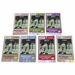 2013 Masters Tournament Full Daily Ticket Set - Monday-Sunday - Adam Scott Winner