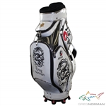Greg Norman Signed Personal Artinn Greg Norman Mission Hills Deluxe Full Size Golf Bag JSA ALOA