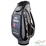 Greg Norman Signed Personal Cobra Greg Norman King Grey & Black with Orange Line Full Size Golf Bag JSA ALOA