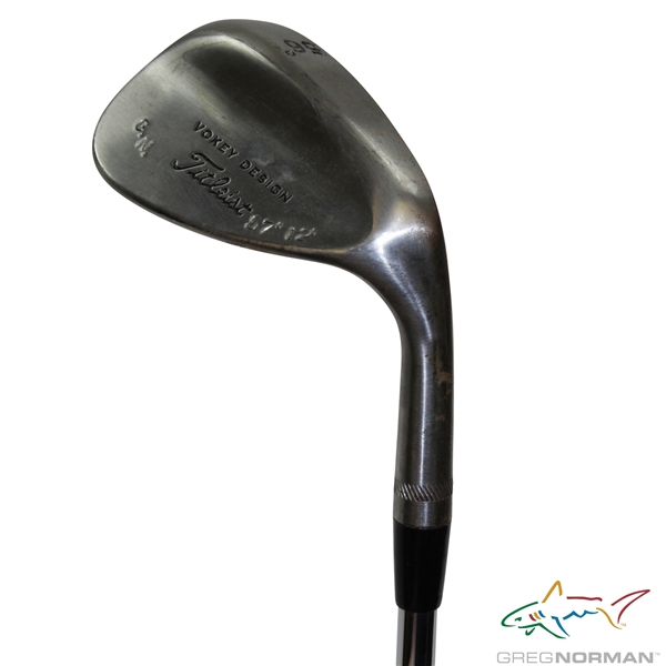 Greg Normans Personal Used Titleist Vokey Design 57-12 G.N. 56 Degree Wedge