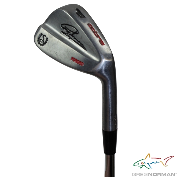 Greg Normans Personal Used Cobra Greg Norman Signature Forged Pitching Wedge - TOUR Stamped on Hosel