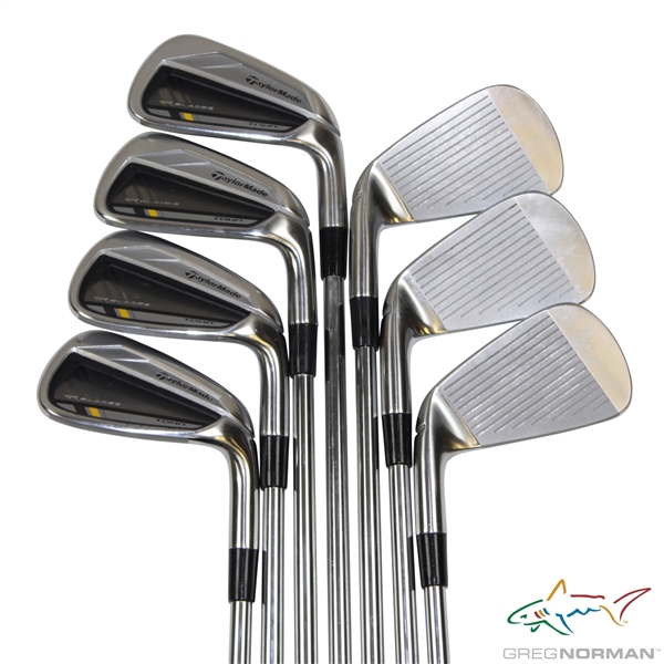 Greg Normans Personal Used Set of TaylorMade TOUR RBladez Irons 3-9