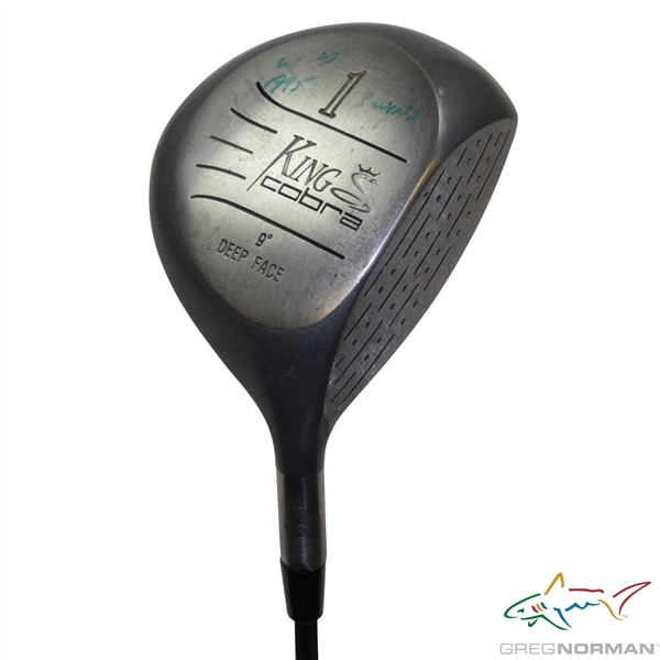Greg Normans Personal Used King Cobra 9 Degree Deep Face Driver - Used In Three 1995 Wins